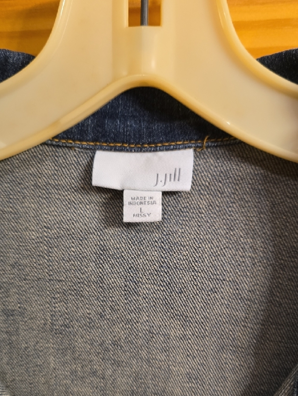 J. Jill Dark Blue Denim Jacket - Picture 2 of 4